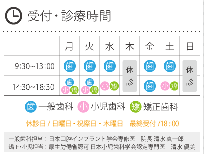 受付・診療時間